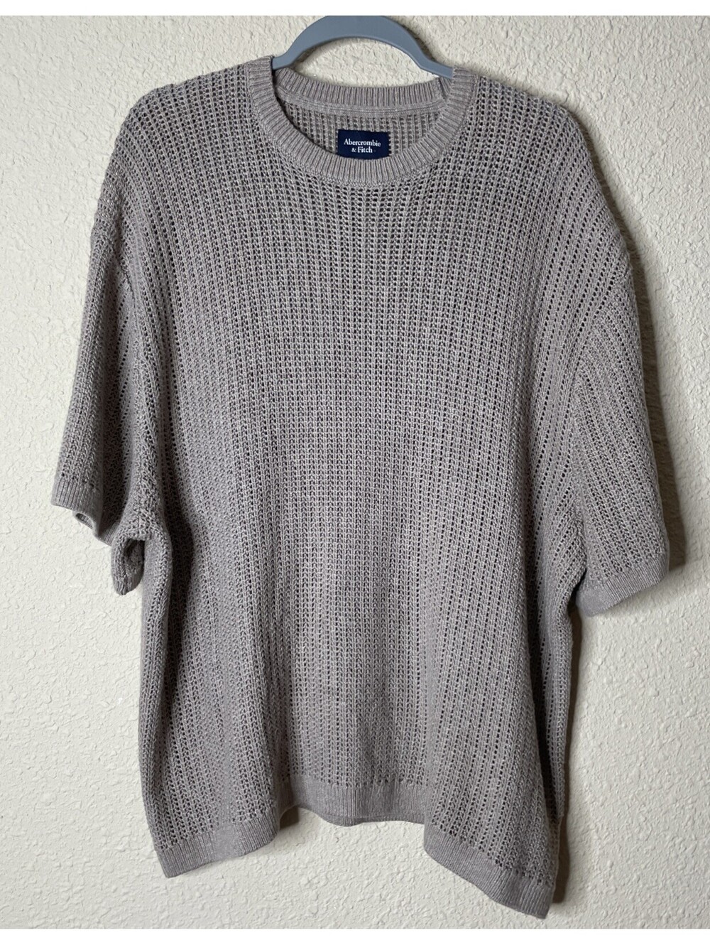 Abercrombie & Fitch Men’s Stitched Sweater Tee - Medium